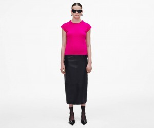 Marc Jacobs Pilled Cap Sleeve Vest Pink | USA_MJ42145