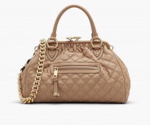 Marc Jacobs Re-Edition Quilted Leather Stam Brown | USA_MJ21483