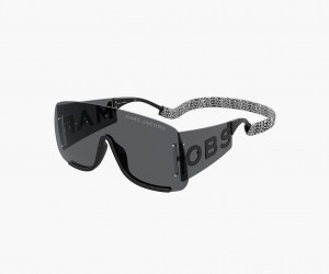Marc Jacobs Runway Monogram Shield Black | USA_MJ90530