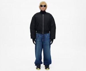 Marc Jacobs The Cropped Bomber Black | USA_MJ47563