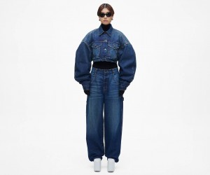 Marc Jacobs The Cropped Padded Indigo | USA_MJ41321
