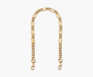 Marc Jacobs The Logo Chain Shoulder Gold | USA_MJ34789