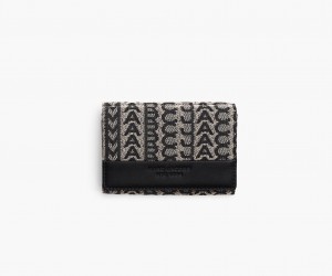 Marc Jacobs The Monogram Jacquard Trifold Beige Multicolor | USA_MJ23722