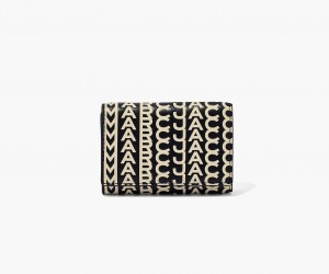 Marc Jacobs The Monogram Medium Trifold Black / White | USA_MJ98967