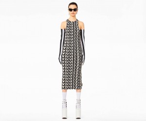 Marc Jacobs The Monogram Racer Rib Black / White | USA_MJ30455
