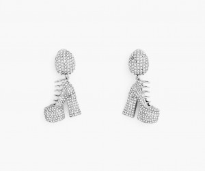 Marc Jacobs The Pave Kiki Boot Silver | USA_MJ36724