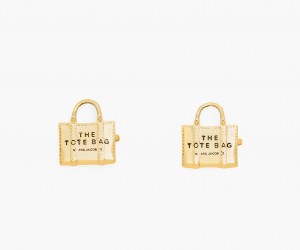 Marc Jacobs The Tote Bag Stud Light Gold | USA_MJ57051